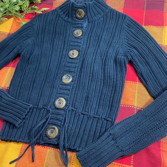 Sweet Romeo Navy Blue Sweater - Picture 2 of 8